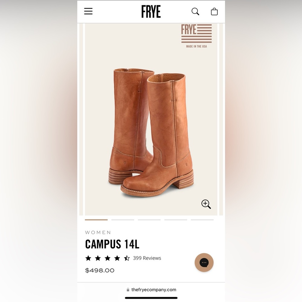 NWOT FRYE Campus 14L Boot